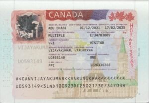 Varunikaa Vijayakumar Visa